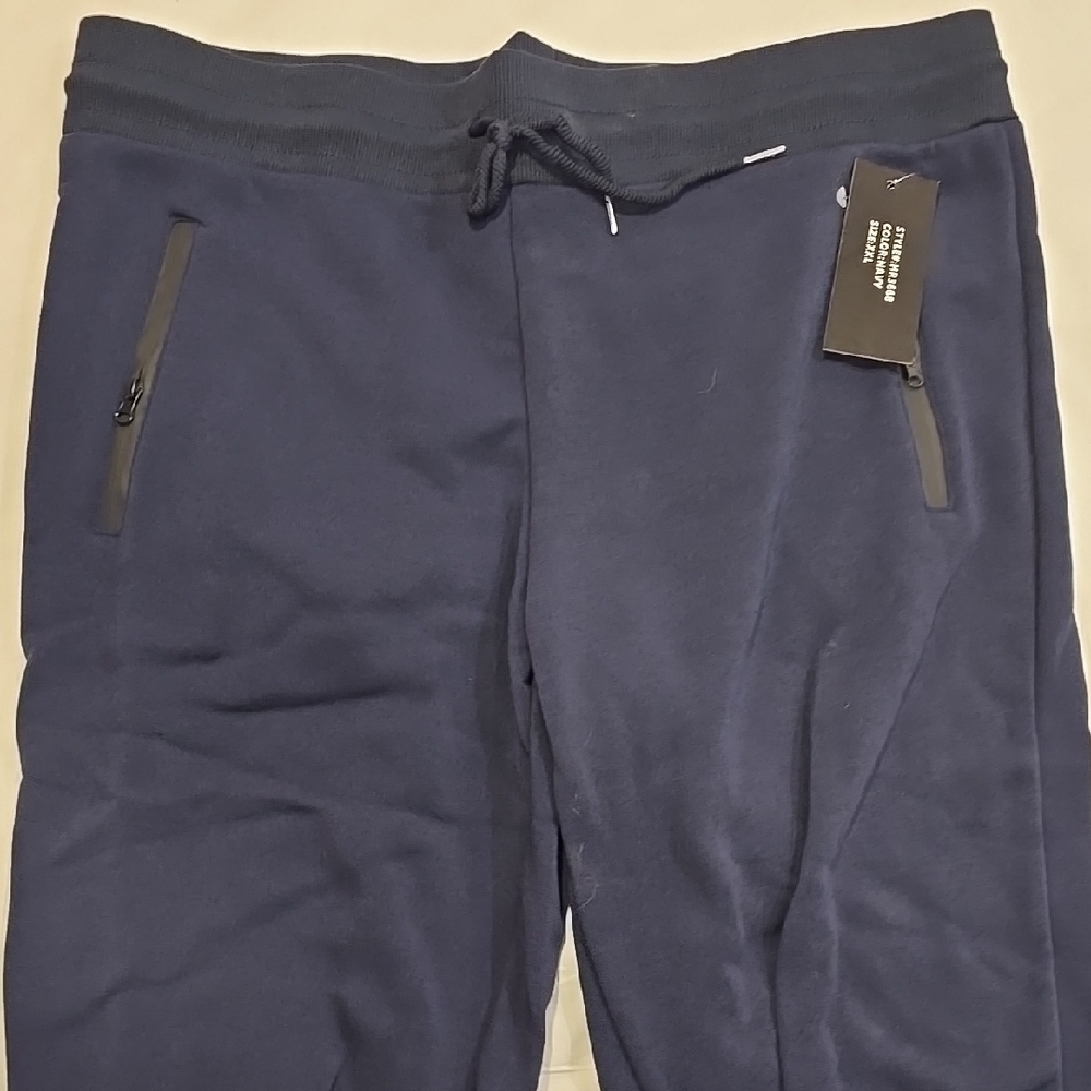 Men's Navy Jogger Pants
